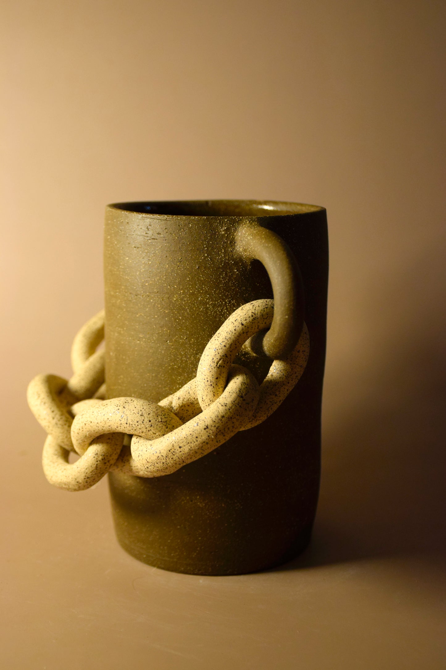 small brown chain vessel