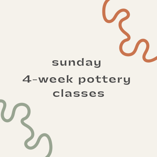 4-week pottery course - sundays!