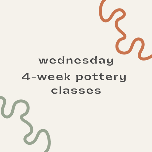 4-week pottery course - wednesdays!