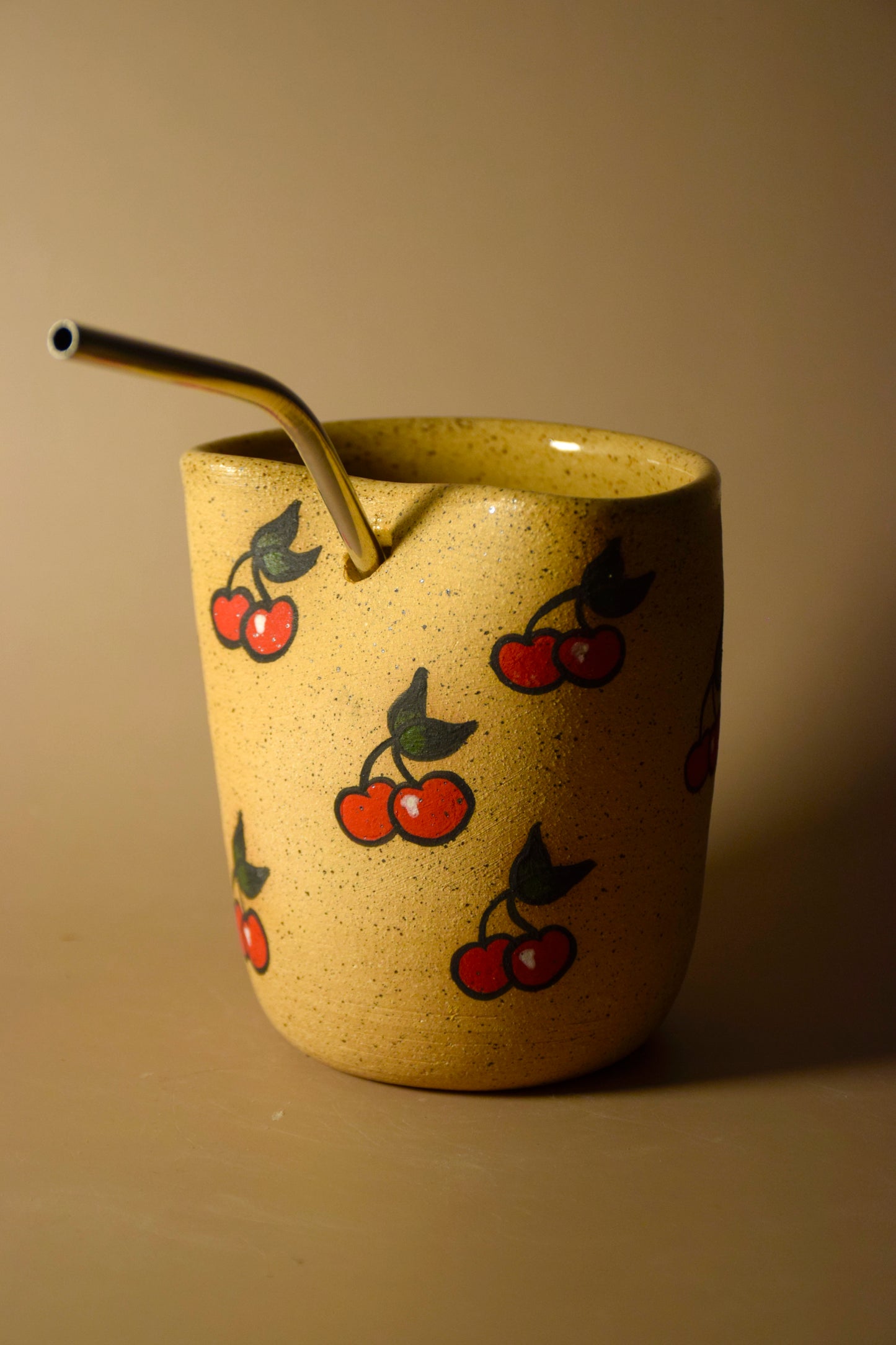 cherry straw cup