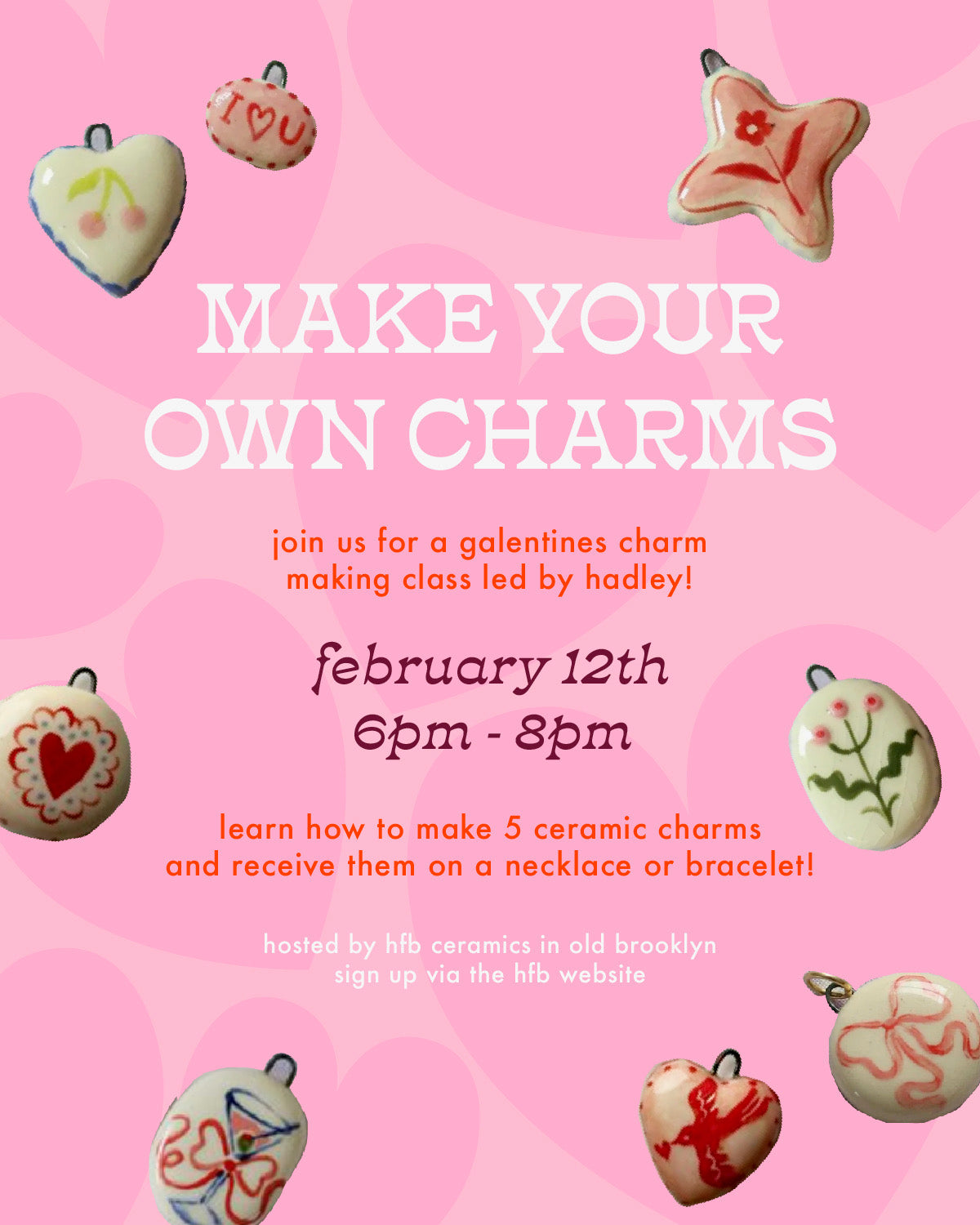 charm workshop with From Hadley!